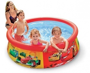 картинка Бассейн Easy Set 183х51см "Тачки" Disney-Pixar, 886л, от 3 лет, Intex, 28103 от магазина Лазалка