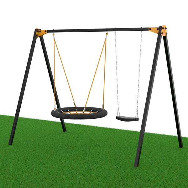 Уличные качели Рекорд W-2, перекладина 3 м