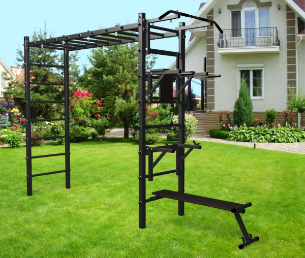 Уличная шведская стенка Sv Sport рукоход У511 (Турник/Брусья/Стойка/Скамья)