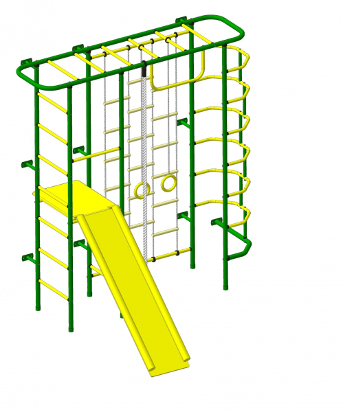Детский спортивный комплекс ДСК "Пионер-С7С" зеленый-желтый