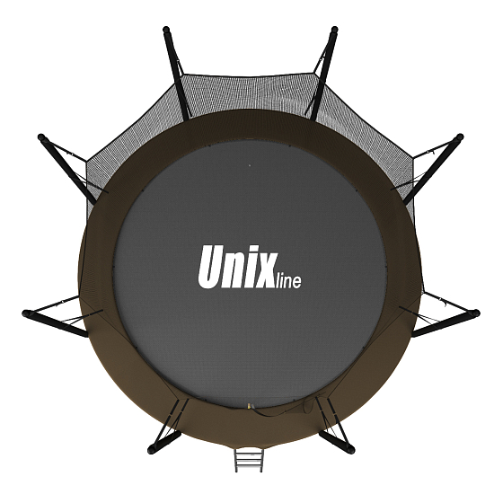 Батут UNIX line 8 ft Black&Brown (inside)