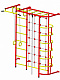 Детский спортивный комплекс ДСК "Пионер-С5С"(пристеночный) красный-желтый