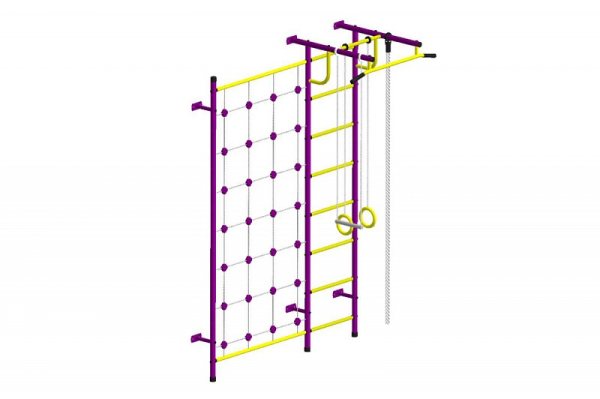 Детский спортивный комплекс ДСК "Пионер-С3С" пурпурный-жёлтый