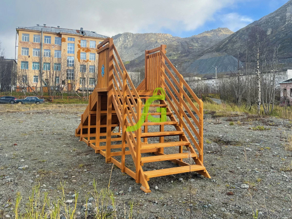 Зимняя горка "IgraGrad Snow Fox Start", скат 4 м