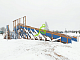 Зимняя деревянная горка "IgraGrad Snow Fox 12 м" с двумя скатами мод.4