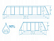 картинка Каркасный прямоугольный бассейн 549х274х122см, 14812л, песочн.фил-нас5678л/ч, тент, лест., диспенсер, Bestway, 56466 BW от магазина Лазалка