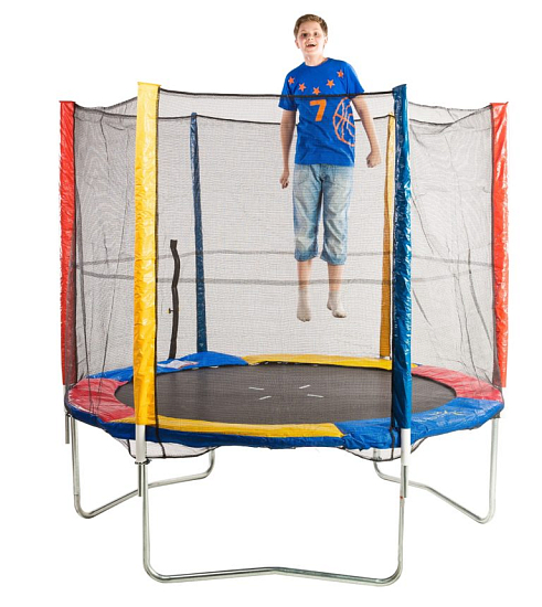 Батут с сеткой "Trampoline" multicolour диаметр 240см