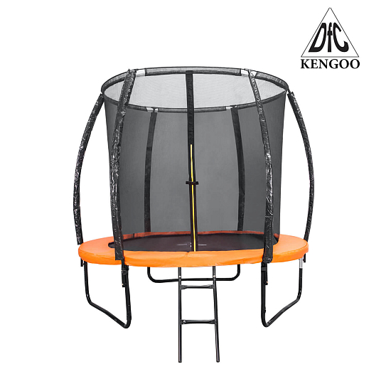 Батут с сеткой  DFC Trampoline Kengoo 8FT-TR-E-BAS диаметр 244см