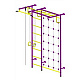 картинка Детский спортивный комплекс ДСК "Пионер-С4Р" с сетью пурпурный-желтый от магазина Лазалка
