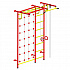Детский спортивный комплекс ДСК "Пионер-С4Р" с сетью красный-желтый