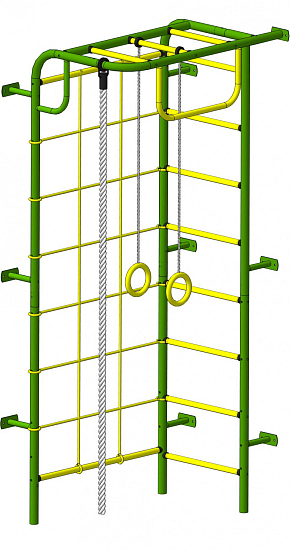 Детский спортивный комплекс ДСК "Пионер-С108" зеленый-желтый