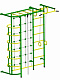 Детский спортивный комплекс ДСК "Пионер-С5С"(пристеночный) зеленый-желтый