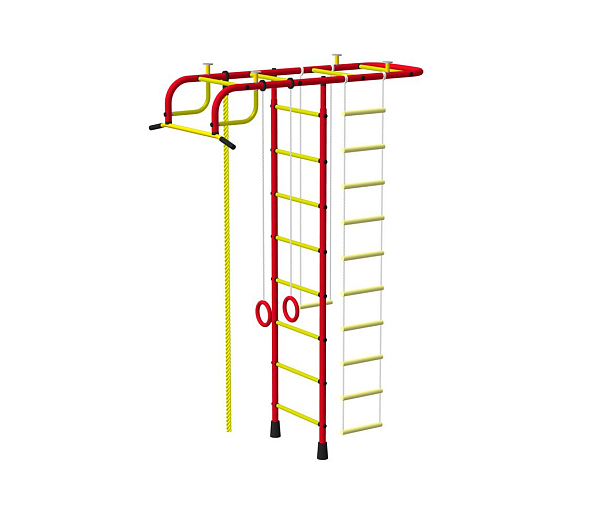 Детский спортивный комплекс ДСК "Пионер" Т-образный красный-желтый