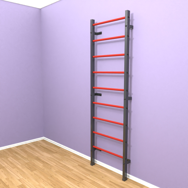 Шведская стенка "LittleSport" (черный*красный)