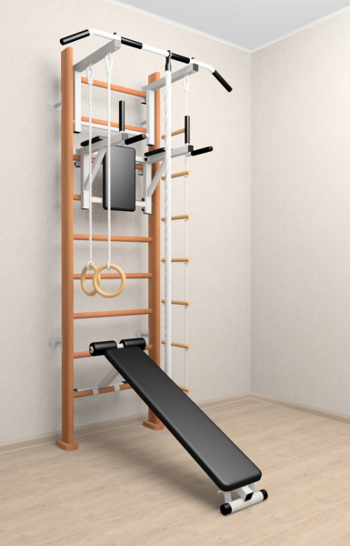 Деревянная шведская стенка Sv Sport ТстБСД (орех) 906