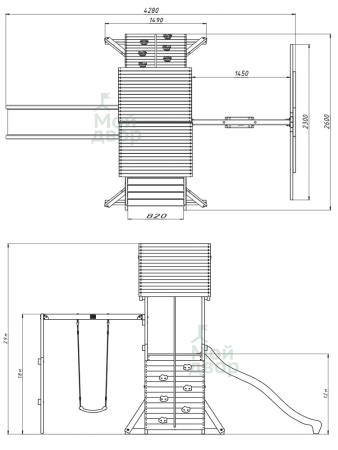 Детский игровой комплекс  "Крепость свободы"
