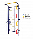 Детский спортивный комплекс ДСК "Пионер-С1л" (пристеночный) синий-радуга